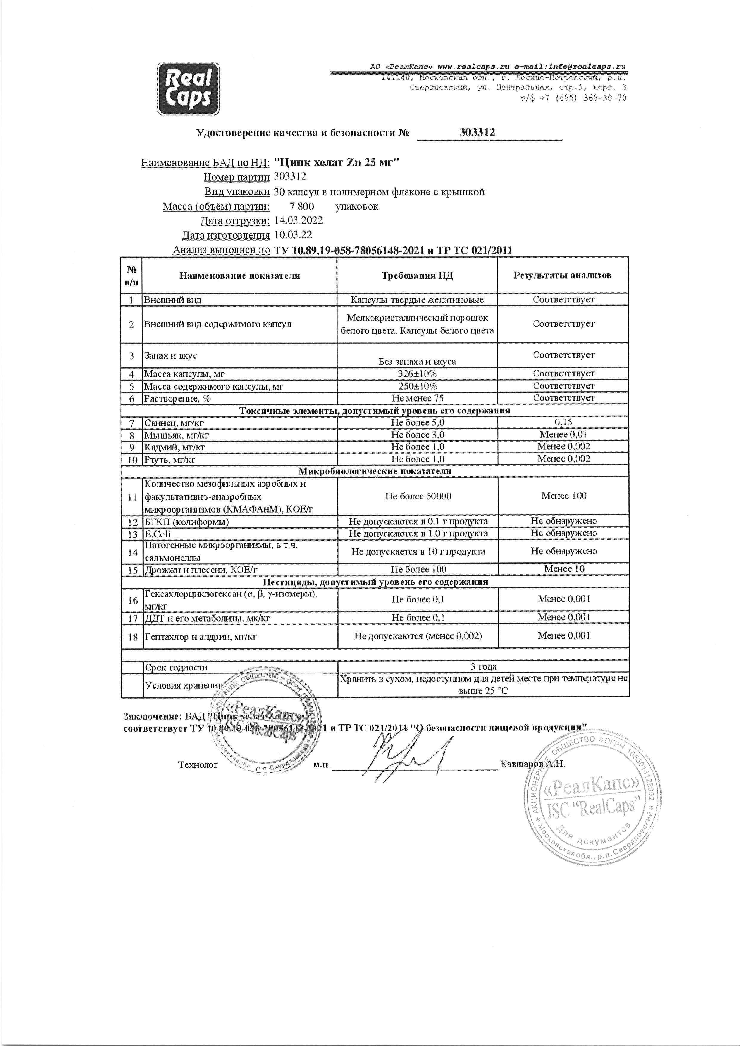 Паспорт №032022